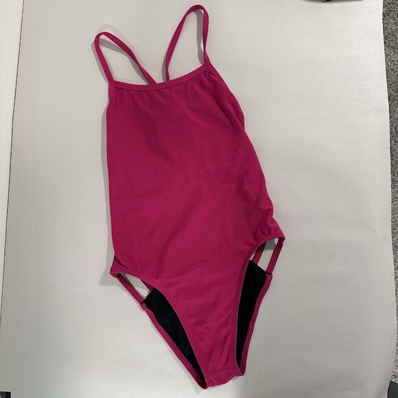 JOLYN Other - JOLYN ONE PIECE NICO 3 Size 28 Pink Swimsuit Tie Back Surf Beach Vacation UPF 50